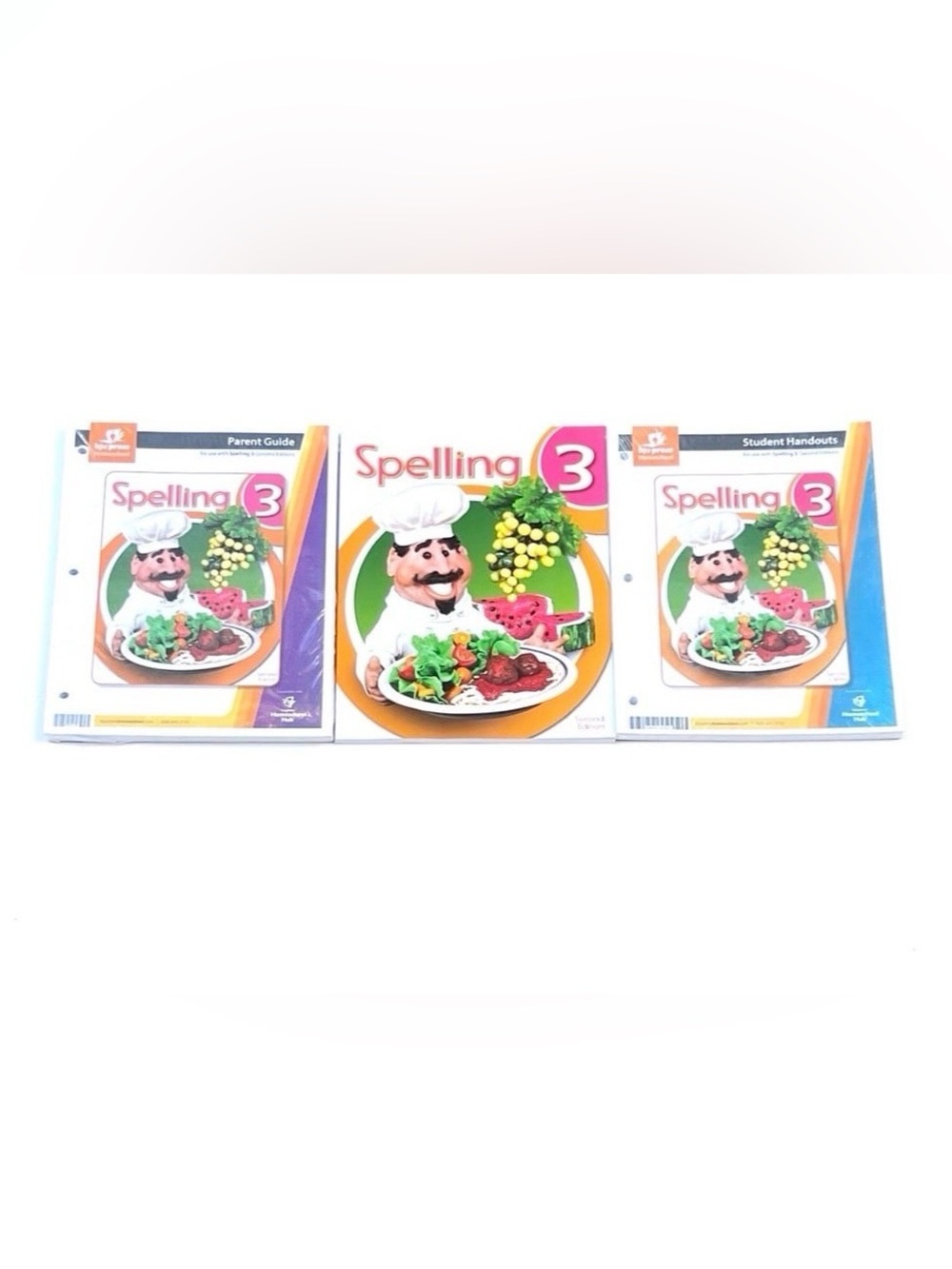 Spelling 3 Workbook Set - White, Green, Pink Cover